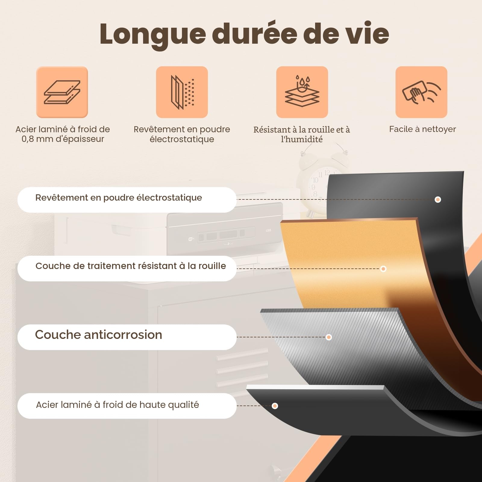 Sightlife Noire Armoires de Bureau,Placard Polyvalent, Meuble de Rangement en Acier, Bureau, Maison, école, Cuisine, Garage, Armoire Murale à Outils, 2 Portes 90 x 80 x 40 cm