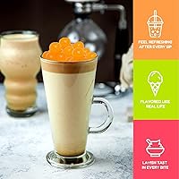 Vista 96 de Fanale Perlas de Boba Reventadoras de Fresa y Mango, Veganas, Sin OMG, Sin Gluten, Sin Grasa, Perfectas para Té de Burbujas, Batidos, Helados