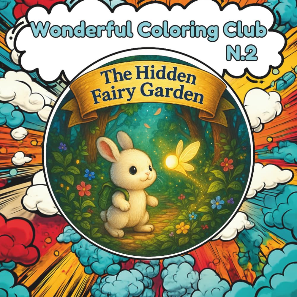 The Hidden Fairy Garden: A Story Coloring Book for Kids