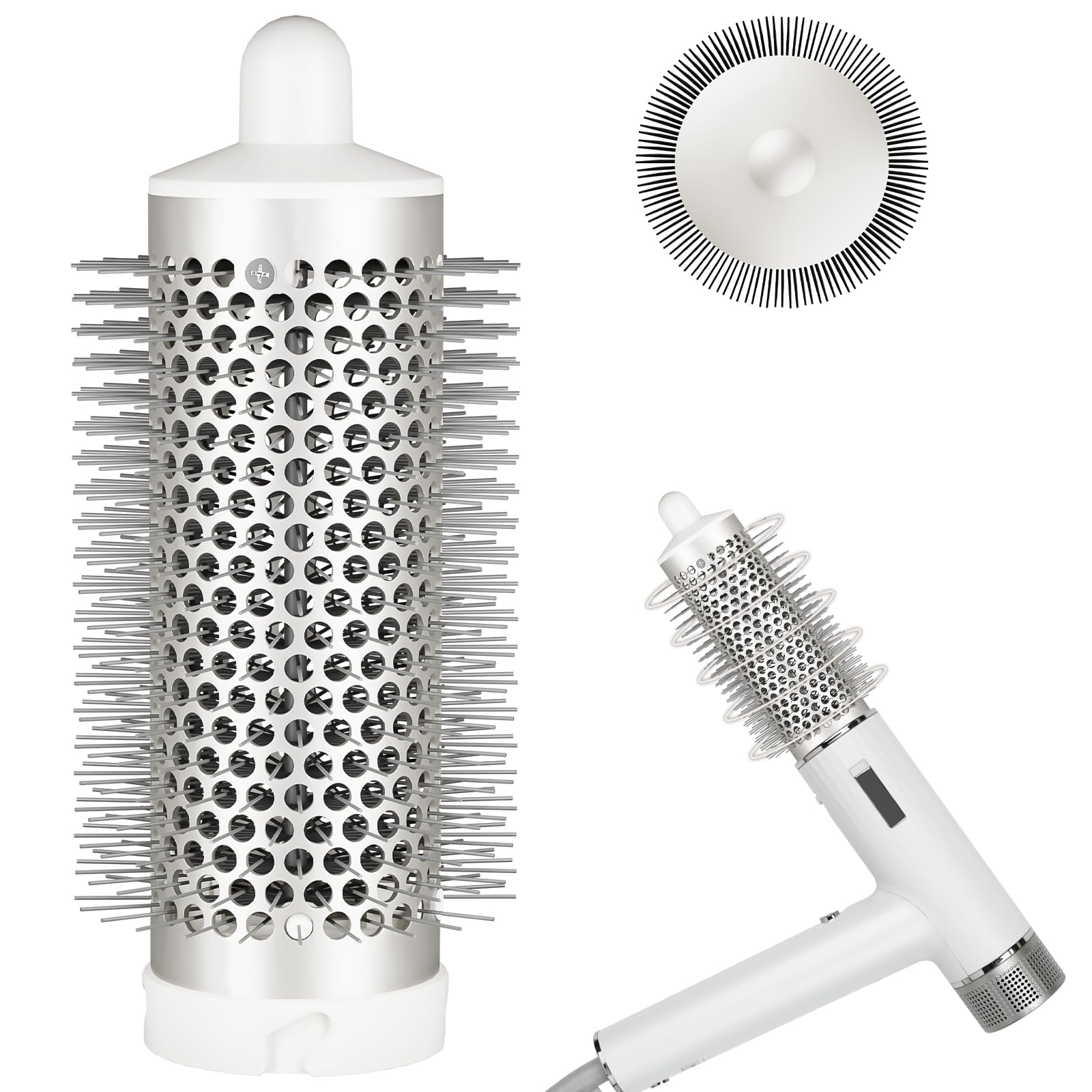 Round Brush Attachment for Shark SpeedStyle, for Shark Speed Style Pro/Pro Flex Hair Dryer, Round Volumizing Brush Accessories for Smooth Adds Volume Curls for Long Hair