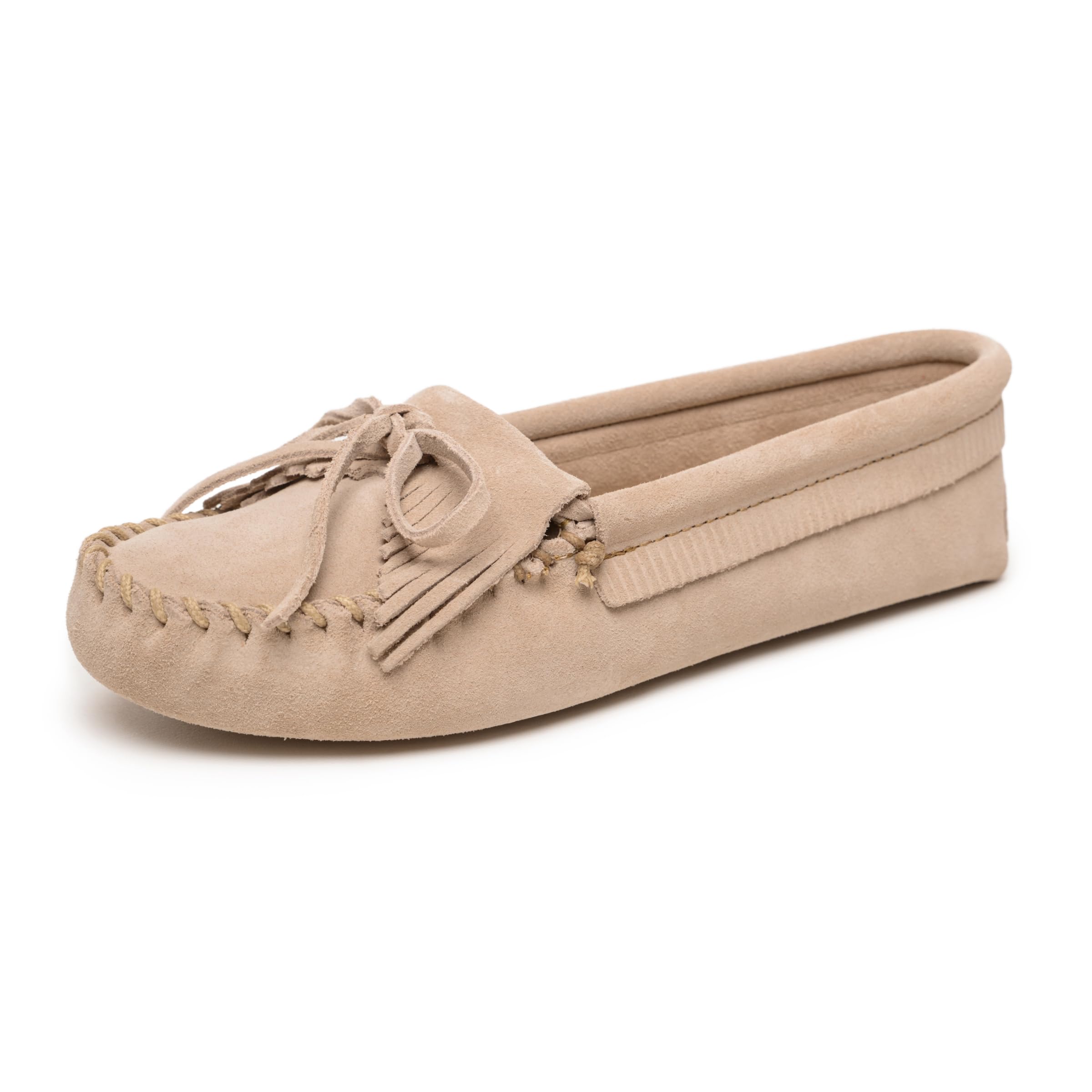 Minnetonka Mocassins Kilty en cuir souple pour femmes confortables et chic, stone, 40 EU  
Minnetonka Mocassins Kilty en