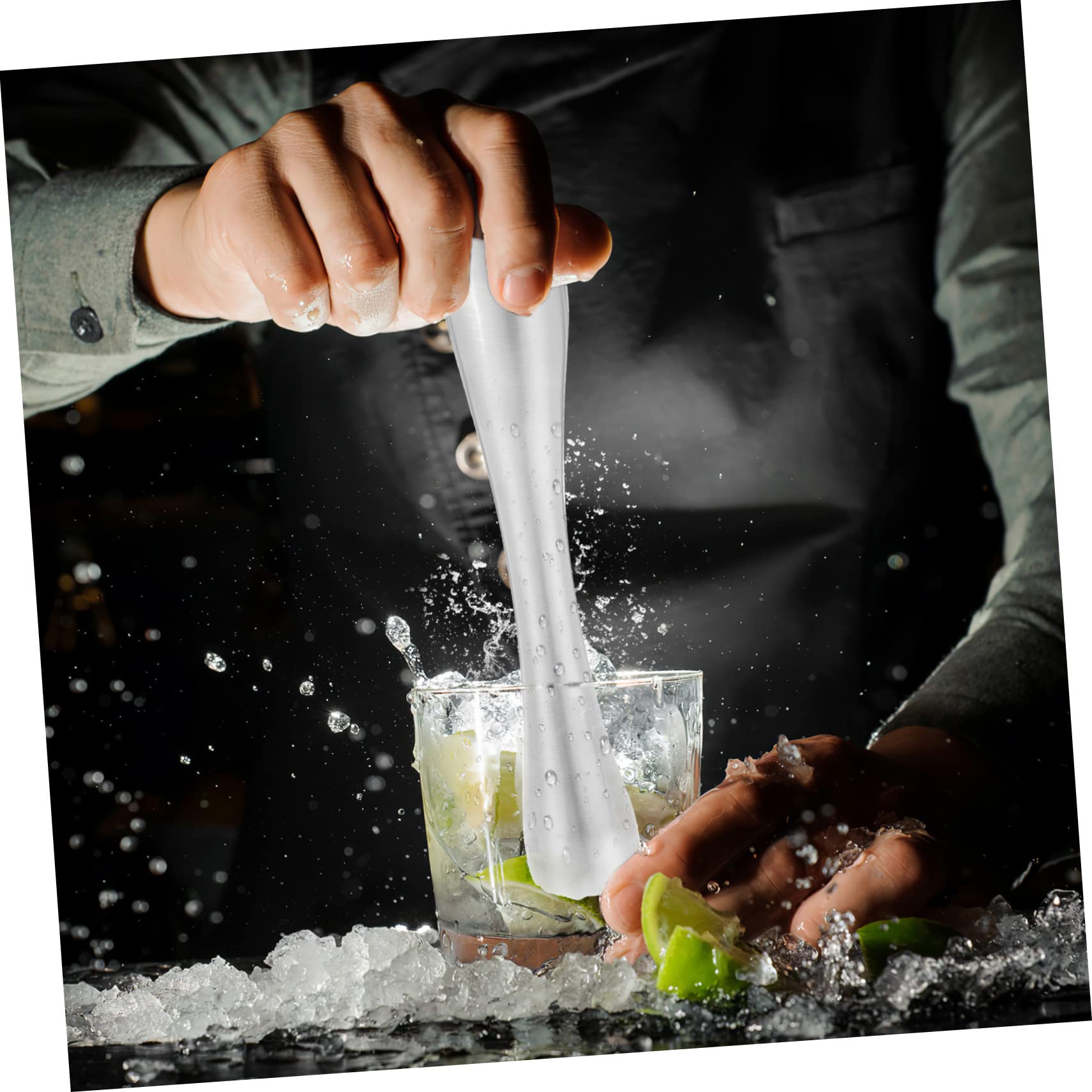 SOLUSTRE Professional Muddler Ice Hammer Multi Functional Kitchen Crushing Rod for Fruit Lemon and for Bars and Home Use