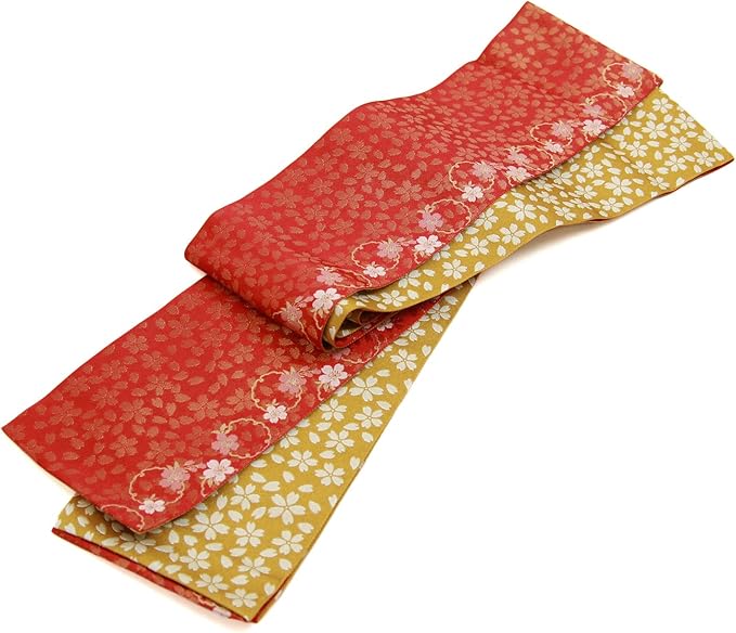 Amazon 日本製リバーシブルはかま帯 桜と雪輪 半幅帯 小袋帯 細帯 半巾帯 袴下帯 卒業式 袴 着物 浴衣 小紋 和装 レッド ゴールド 帯 通販 Amazon 日本製リバーシブルはかま帯 桜と雪輪 半幅帯 小袋帯 細帯 半巾帯 袴下帯 卒業式 袴 着物 浴衣 小紋 和装 レッド ゴールド 帯 通販