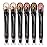 LUXAZA PRO BROWN NEUTRAL Eyeshadow Stick Makeup 6PCS Set, Metallic Shimmer Matte Cream Eye Shadow Eyeliner Brightener Pencil Crayon - BROWN NEUTRAL