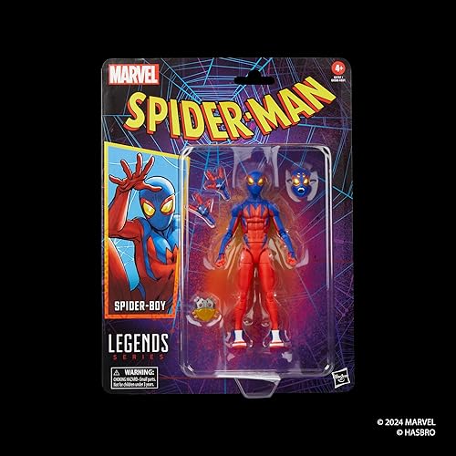 Miniatura 2 de Marvel Legends Series Spider-Boy, Retro Comics Figura de acción coleccionable de 6 pulgadas