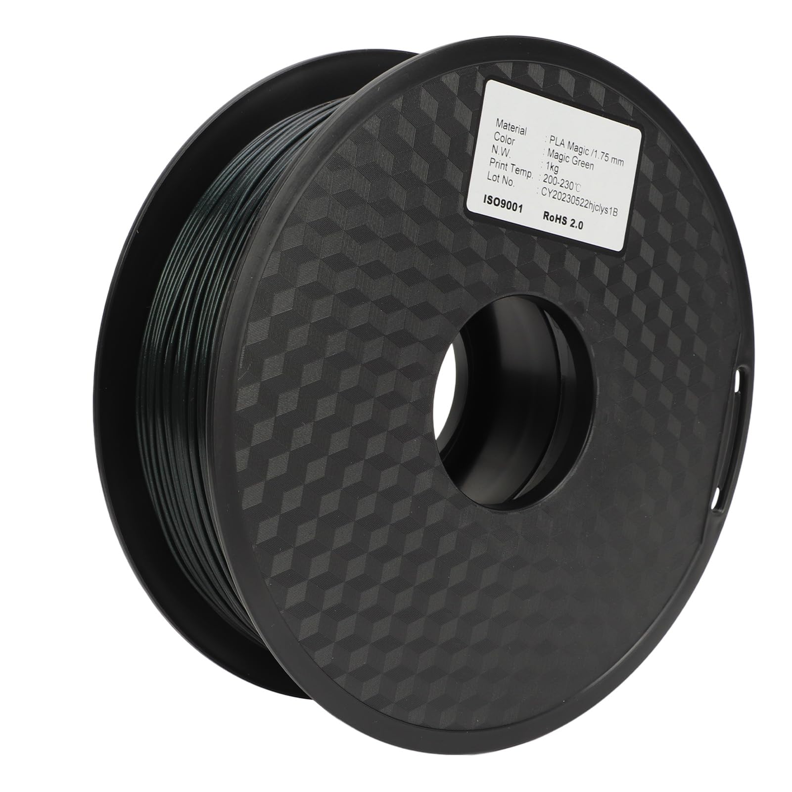 FTVOGUE Filamento PLA 1,75 Mm Filamento Verde para Impresora 3D 200 a