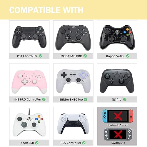 Miniatura 6 de 2Pcs Analog Thumb Grip Stick Cover, Dualsense Wireless Controllers Game Remote Joystick Cap, Fantastic Non-Slip Silicone Handle Protection Cover for