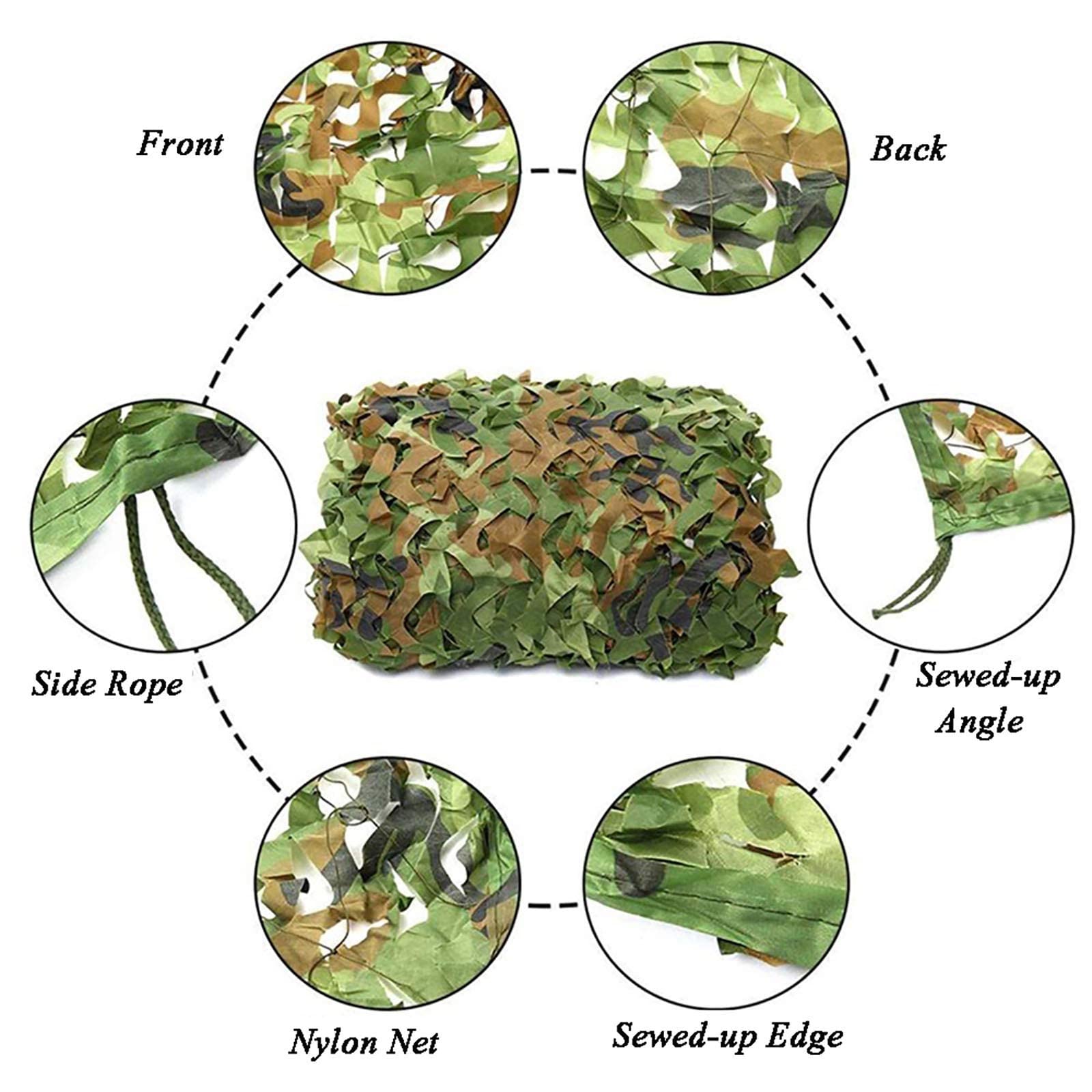 Amazon.co.jp: ウッドランド迷彩ネットミリタリーネット、通気性 偽装