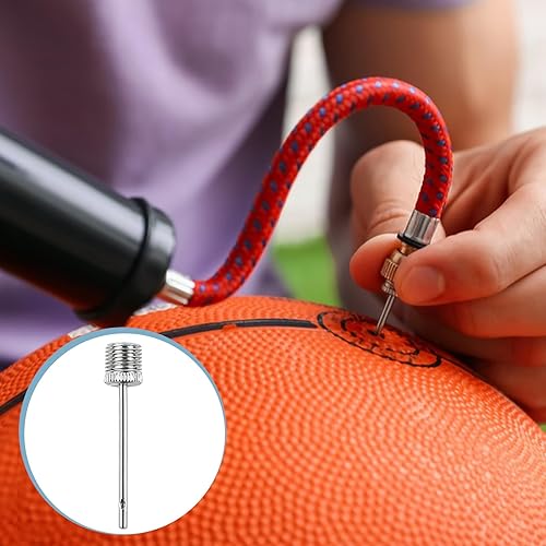 Miniatura 4 de Paquete de 40 agujas de bomba de bolas con estuche de almacenamiento, agujas de bomba de bolas de acero inoxidable, agujas de inflado de doble