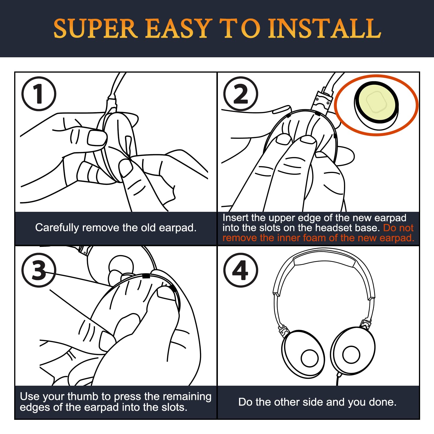 Soulwit Earpads Replacement For Sennheiser Hd239 Hd238 Hd231 Hd229