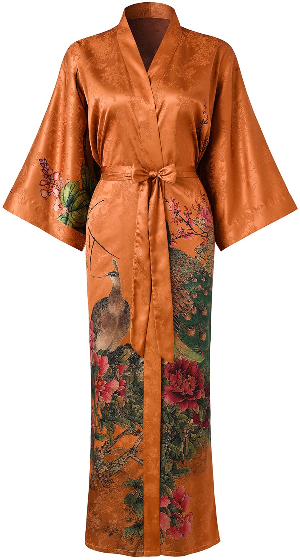 Dunne Kimono Badjas Fleur in de kleur zacht rose