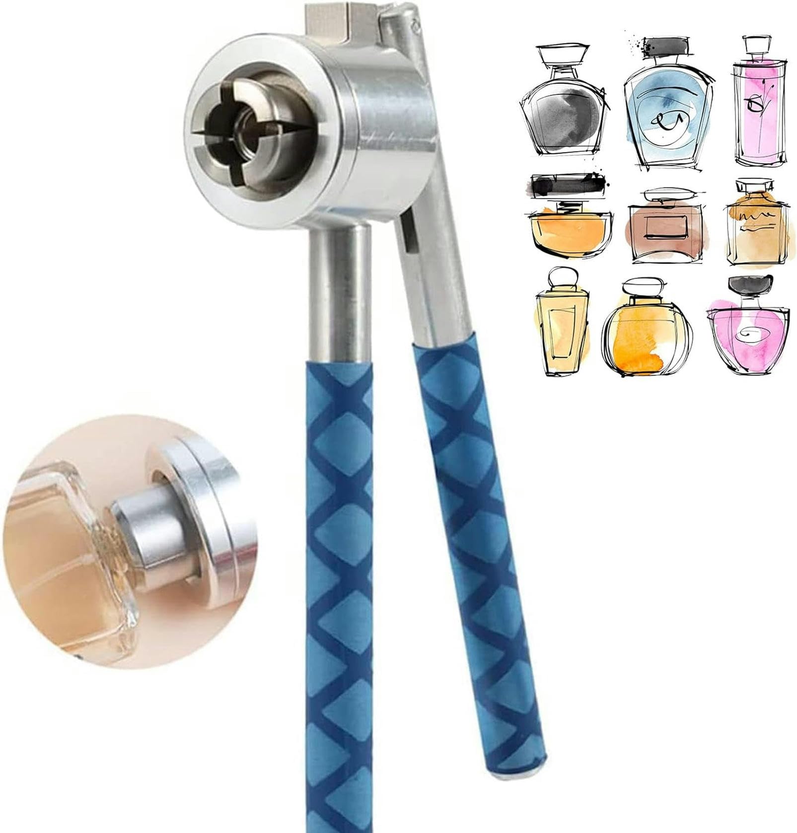 crimpatrice per fiale, Strumento for tappare il profumo 13mm/15mm/18mm/20mm Piegatrice(15mm)