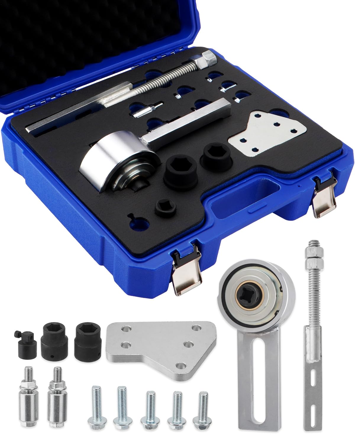 Multiplicador de fuerza, Multiplicador de par Compatible con 303-1611/1.0T ECOBOOST, Herramienta de extracción de polea de correa del cigüeñal del motor