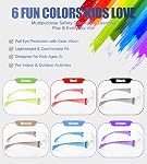 antools 6-Pack Kids Safety Glasses, ANSI Z87.1 & EN166 Certified, Youth Protective Eyewear with Scratch-Resistant Lenses, Lightweight Fit for School, DIY Projects & Outdoor Play, Multicolor
