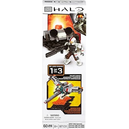 MEGA Bloks Halo Set Da 3 Booster: UNSC Hangar Deck + Console + Terminale Forerunner