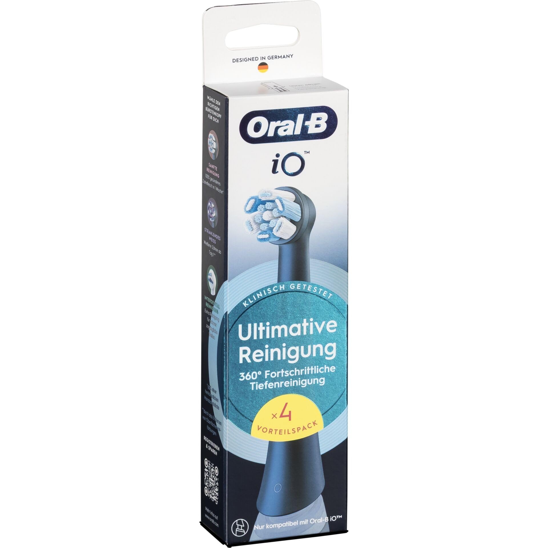 Oral-B iO Aufsteckb?rsten Ultimative Reinigung Black 4er