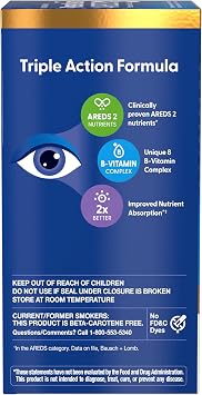 PreserVision AREDS3 Eye Vitamins, #1 Eye Doctor Recommended Brand, AREDS2 Formula with Additional 8 B-Vitamin Complex, for Healthy Cellular Eye Function, 3-in-1 Supplement, 90 Softgels