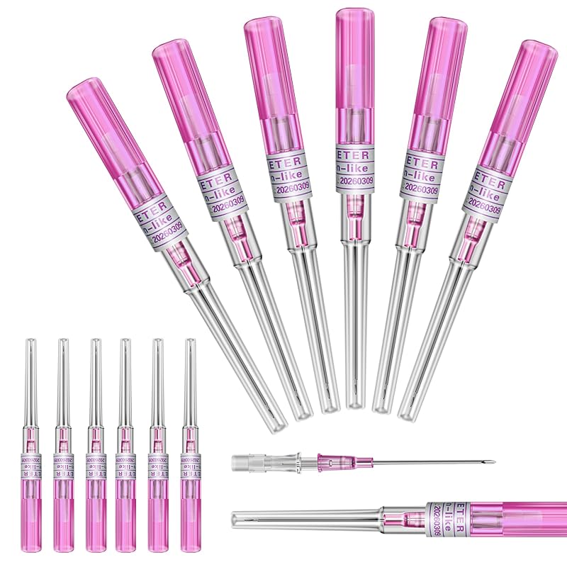 Agulhas com cateter para piercing 20G combofix, ocas, 6 unidades
