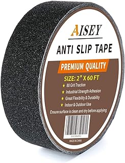 Anti Slip Traction Tape Outdoor 2 in x 60 Foot, Non Slip Safety Tape for Steps, Grip Tape for Stairs, Tread Tape Use on Walkways, Stairs, Ramps and Decks