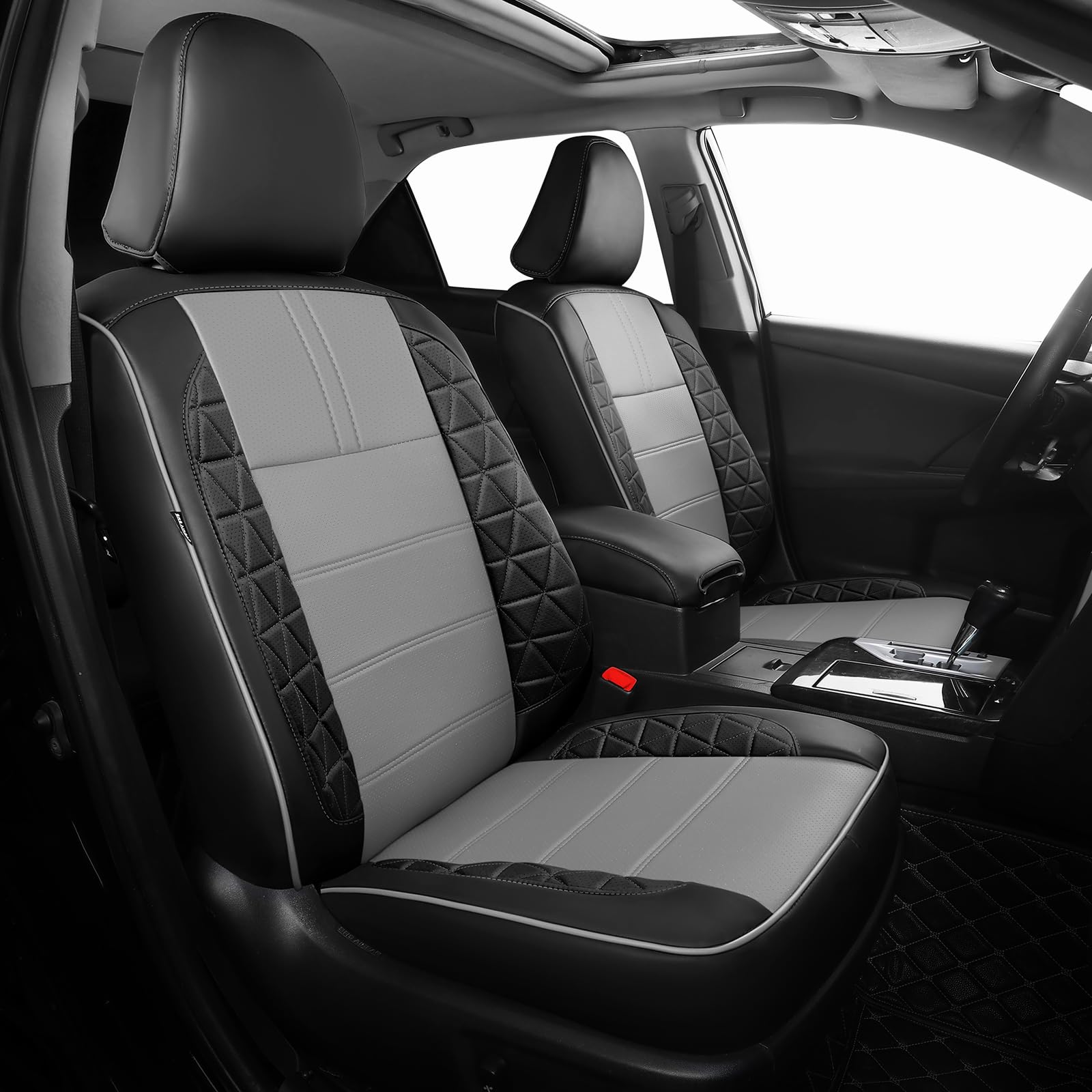 FREESOO Custom Fit Seat Covers (Black Grey)