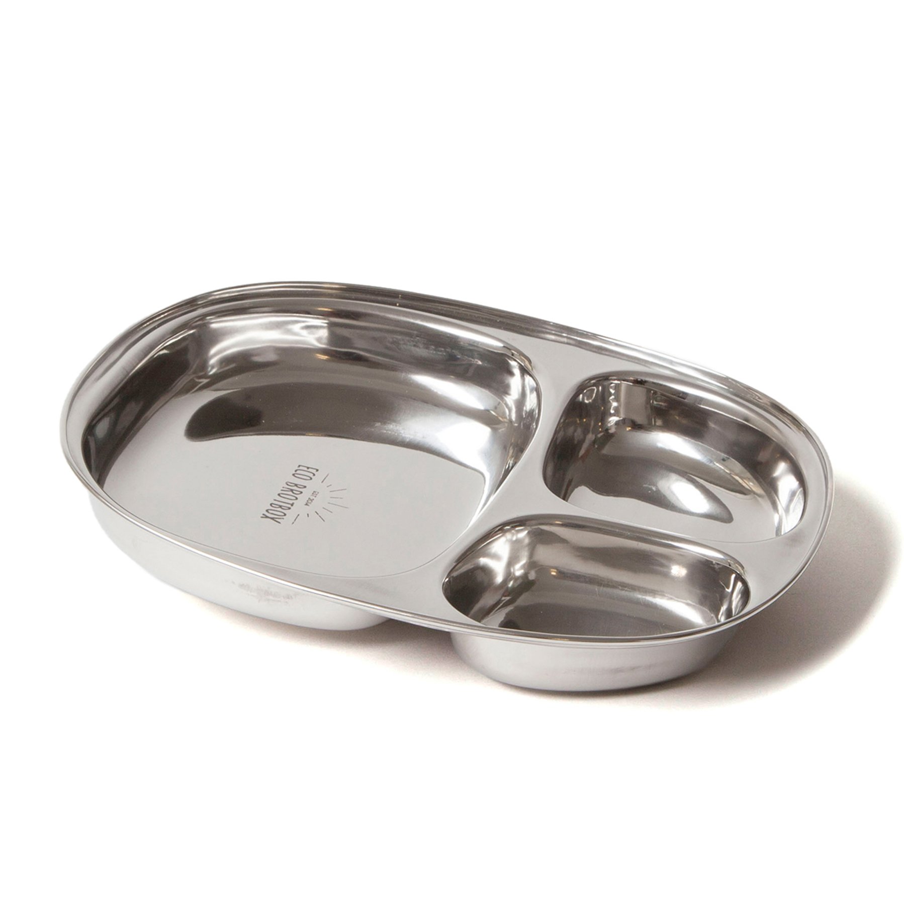 Thali plate | Stainless steel plate with 3 compartments | 900 ml