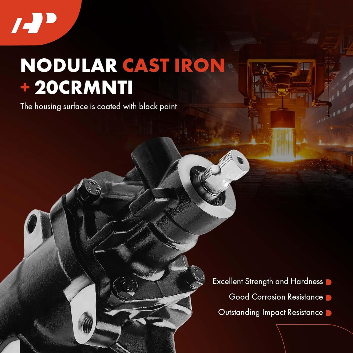 A-Premium - Power Steering Gearbox Gear Box Compatible with Ford F-250 F-350 Super Duty, 2005 2006 2007 2008