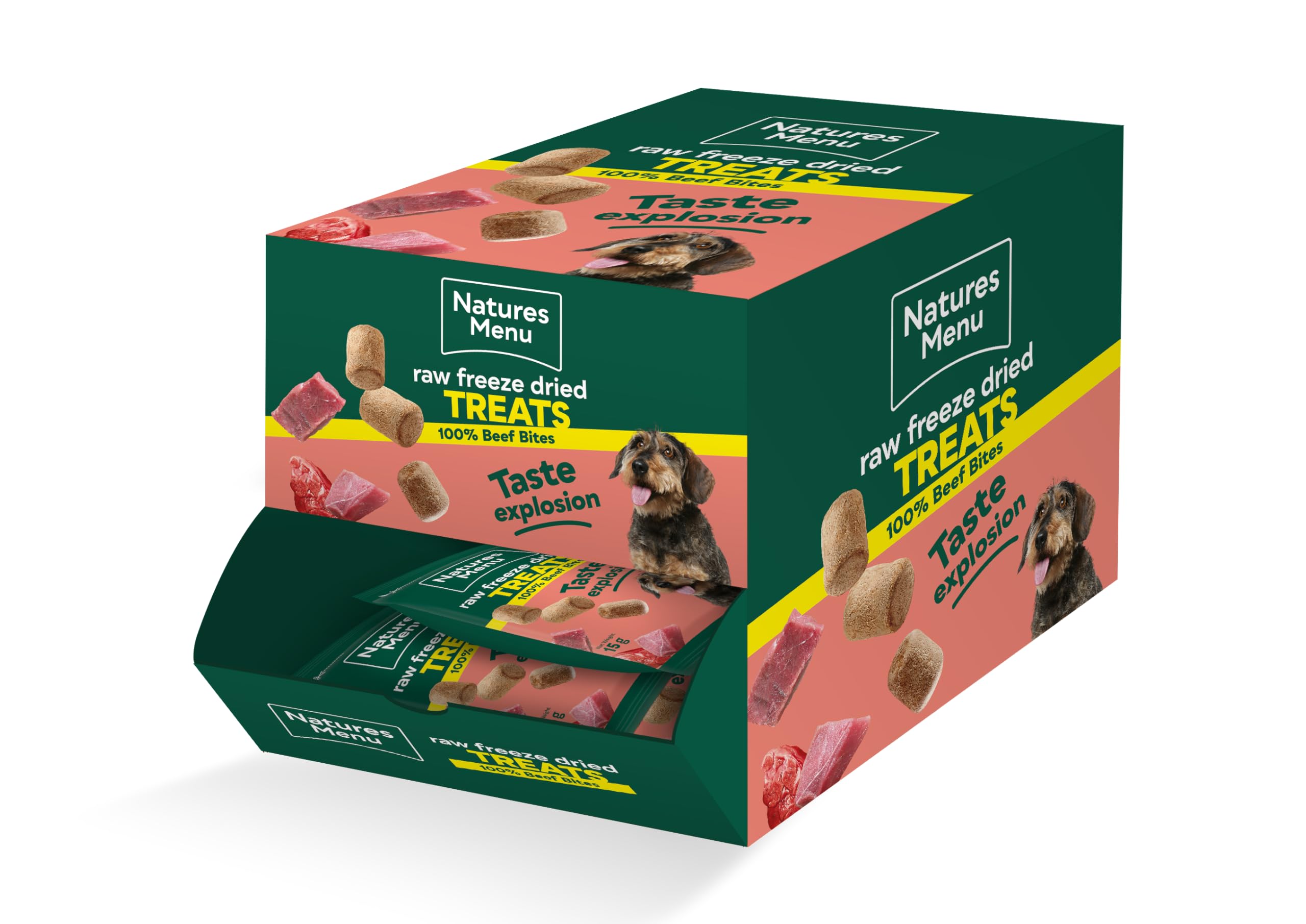 Natures Menu Raw Freeze Dried Treats - Beef - 20 x 15g