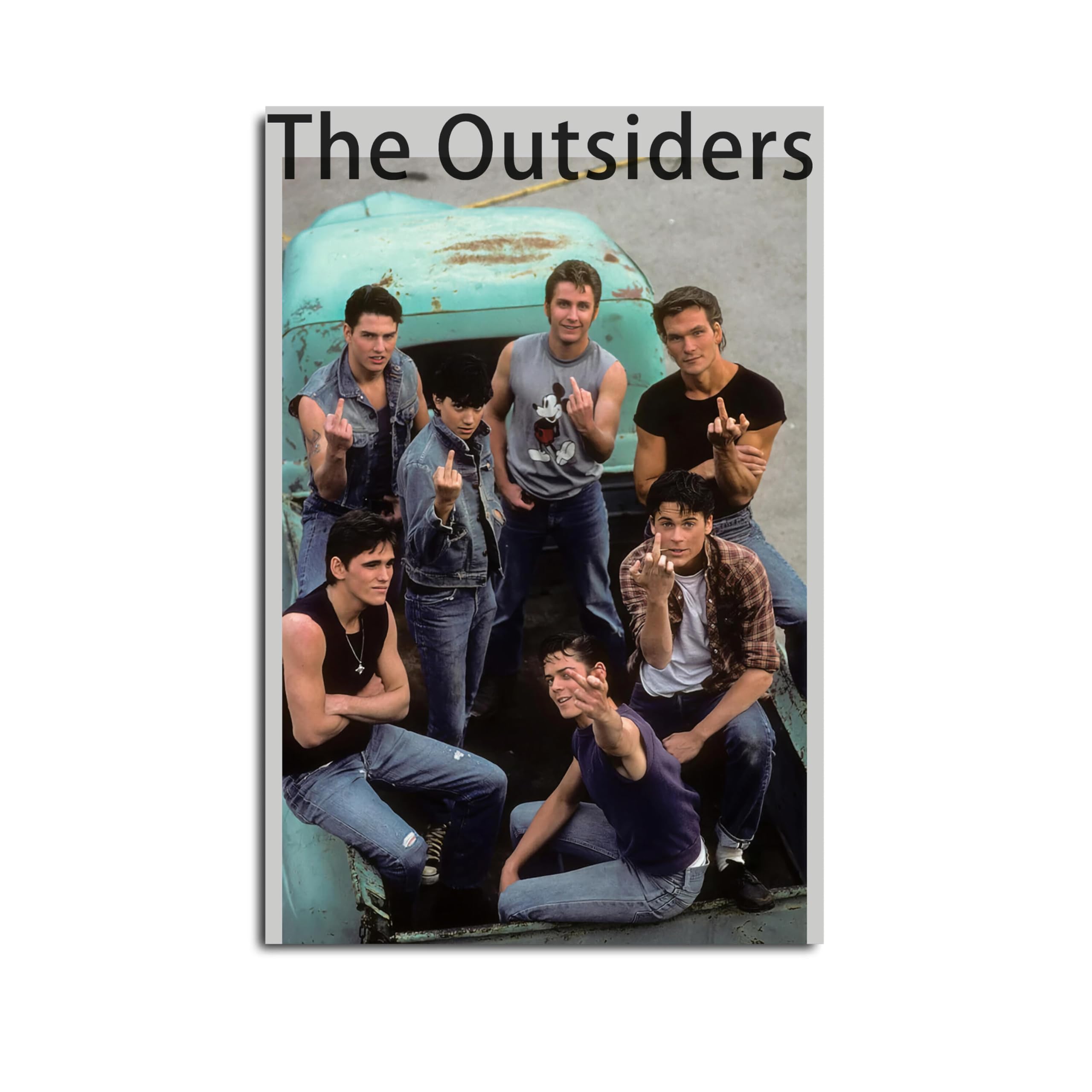 Amazon.com: The Outsiders Poster Vintage Movie Posters Canvas Art