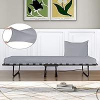 Vista 14 de IDEAhome Sábana bajera ajustable de punto de Jersey de 75 x 33 pulgadas con bolsillo profundo de 8 pulgadas, adecuada para literas, camping, casas