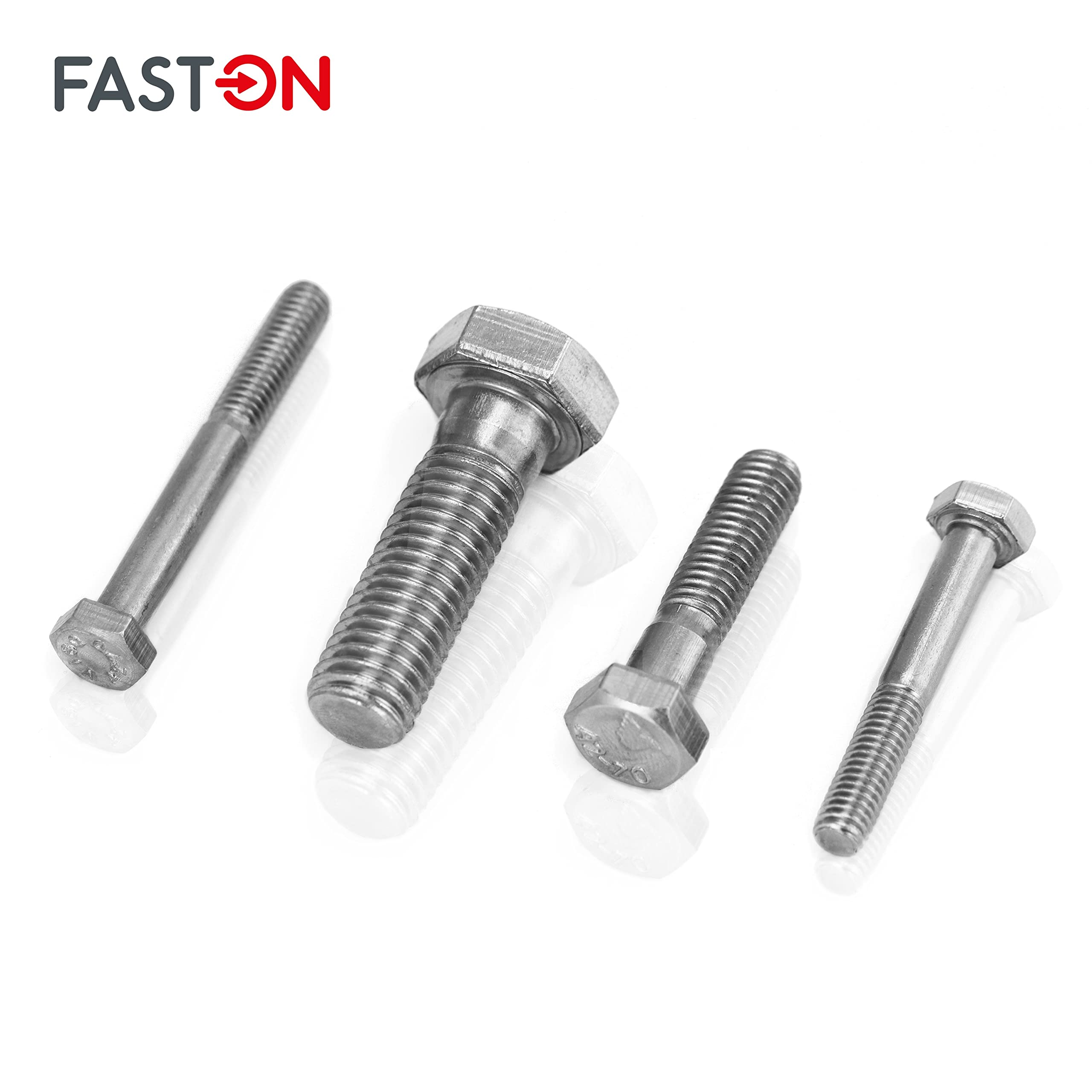FASTON® Sechskantschrauben mit Schaft M8x230 Edelstahl A2 V2A (10 Stück) DIN 931 Maschinenschrauben Sechskant Schraube Maschinenschraube mit Teilgewinde rostfrei