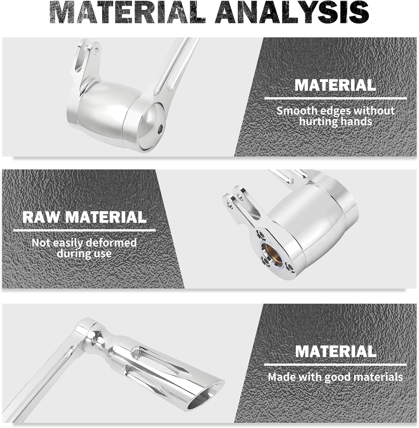 HDBUBALUS Motorcycle Brake Arm Lever Peg Pedal Fit For Harley Touring Road Glide Street Glide Electra Glide Road King Trike Glide Freewheeler 2014-2025