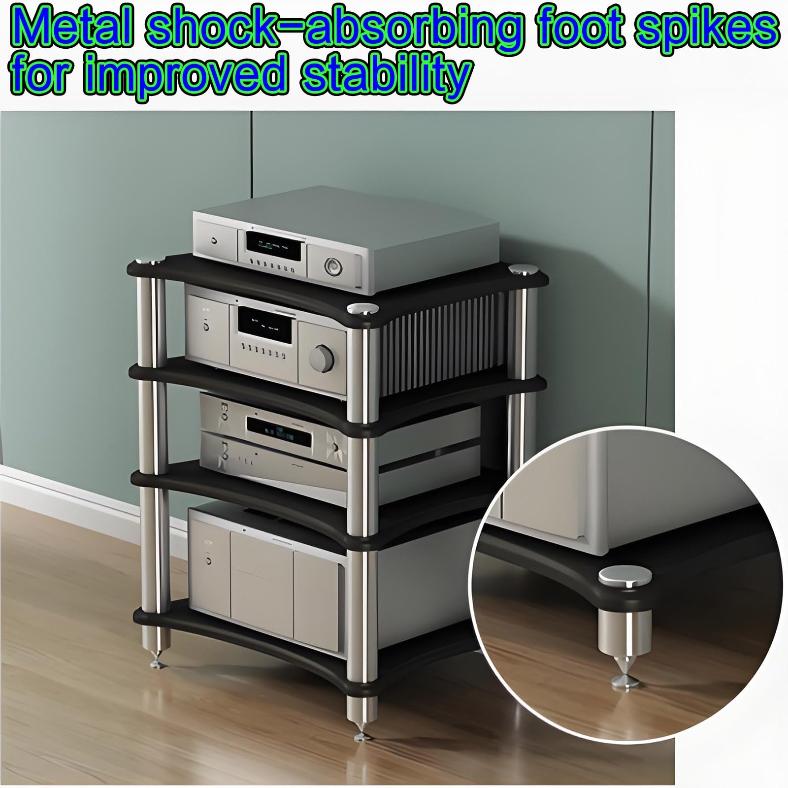 Moderno mueble de soporte para videojuegos, elegante almacenamiento de entretenimiento para consola y accesorios, amplio espacio para sala de estar, juegos y grabación, acabado de nogal claro