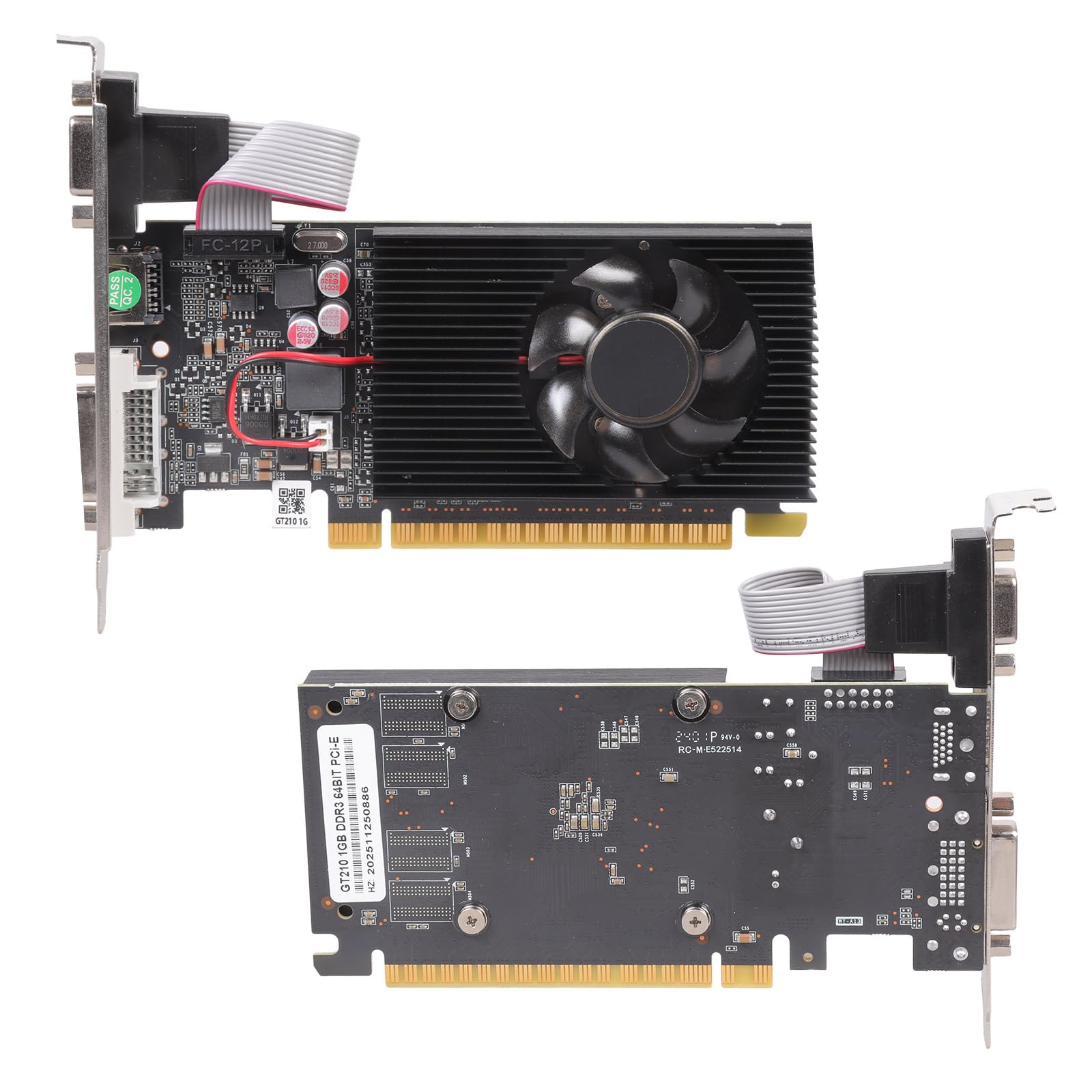 Scheda grafica GT210 DDR3 Scheda video per 64 bit 589 MHZ da 1