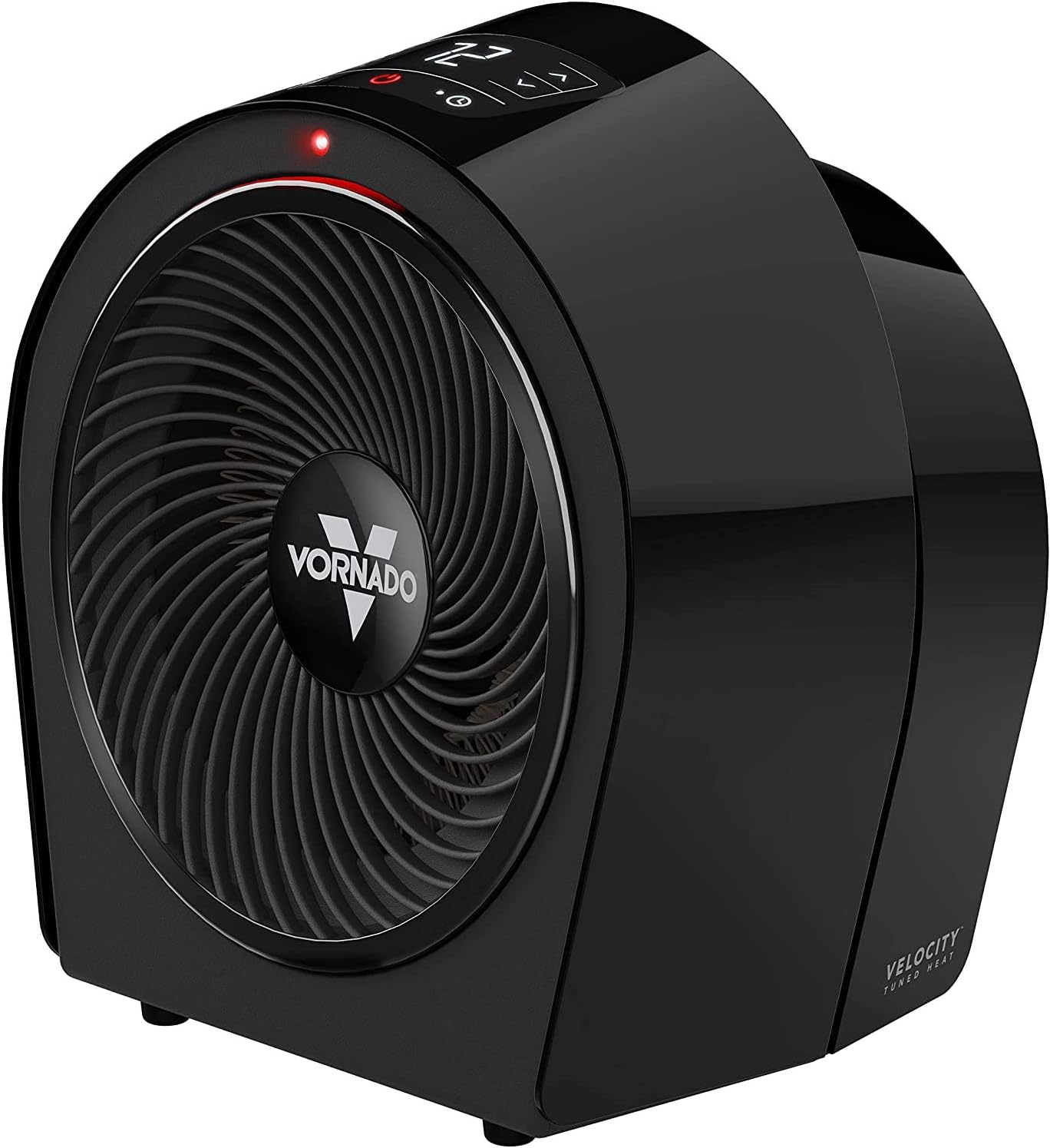 Vornado Velocity 3R (2025) Whole Room Space Heater with Timer, Adjustable Thermostat, and Advanced Safety Features, LED Touch Controls, Powerful Heater for Bedroom and Home, Black
