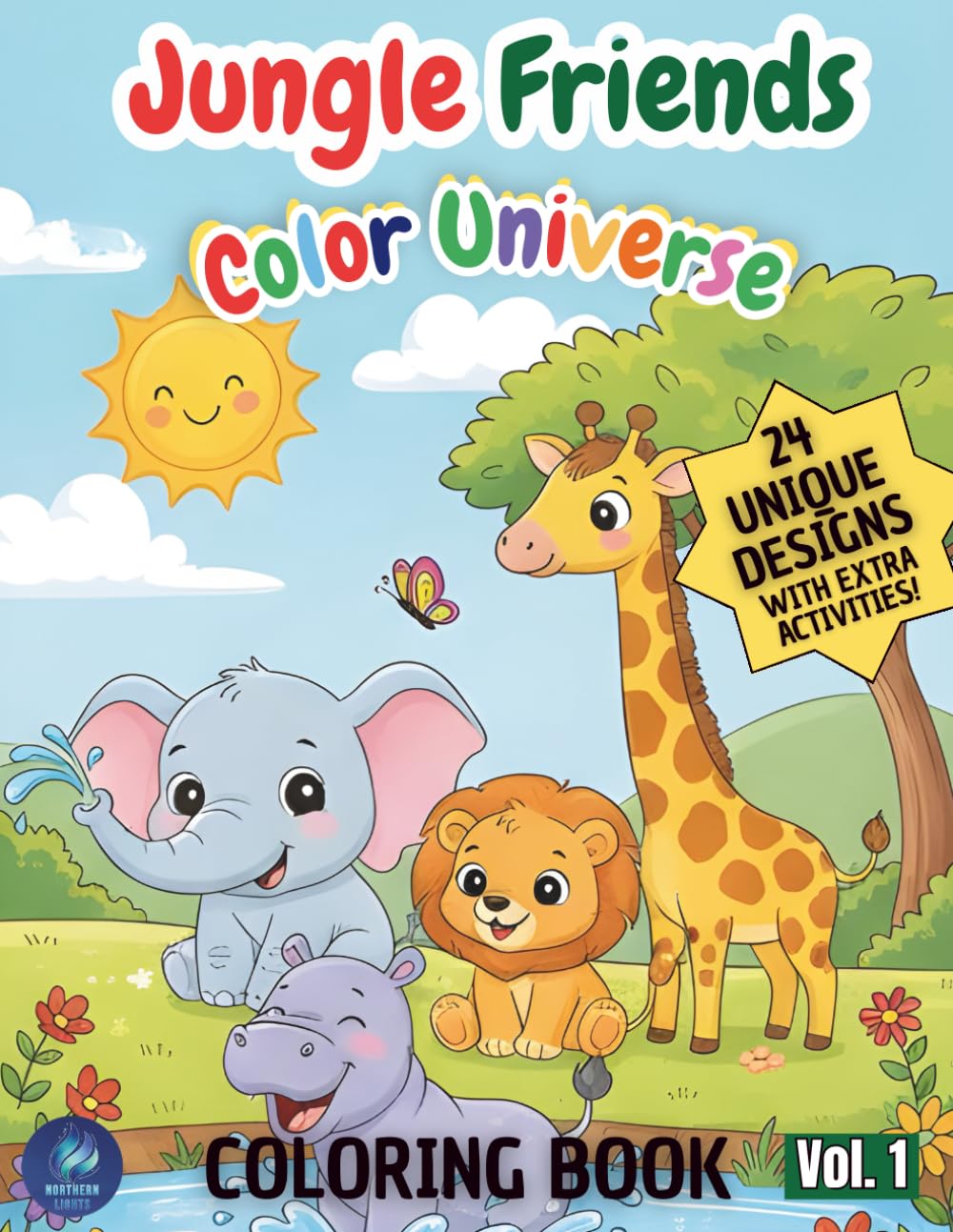 Jungle Friends - Coloring Book: Color Universe
