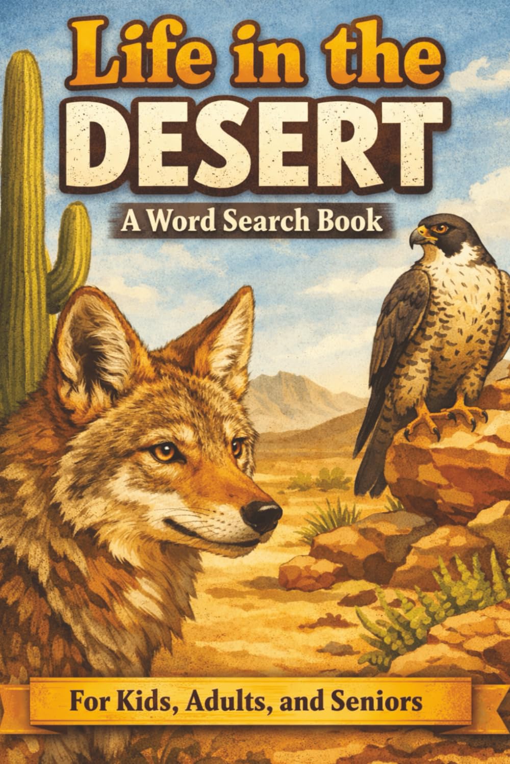 Life in the Desert A Word Search Book: Nature-Themed Word Search Puzzles with Fun Facts for Kids, Adults, and Seniors. A Relaxing and Brain-Boosting