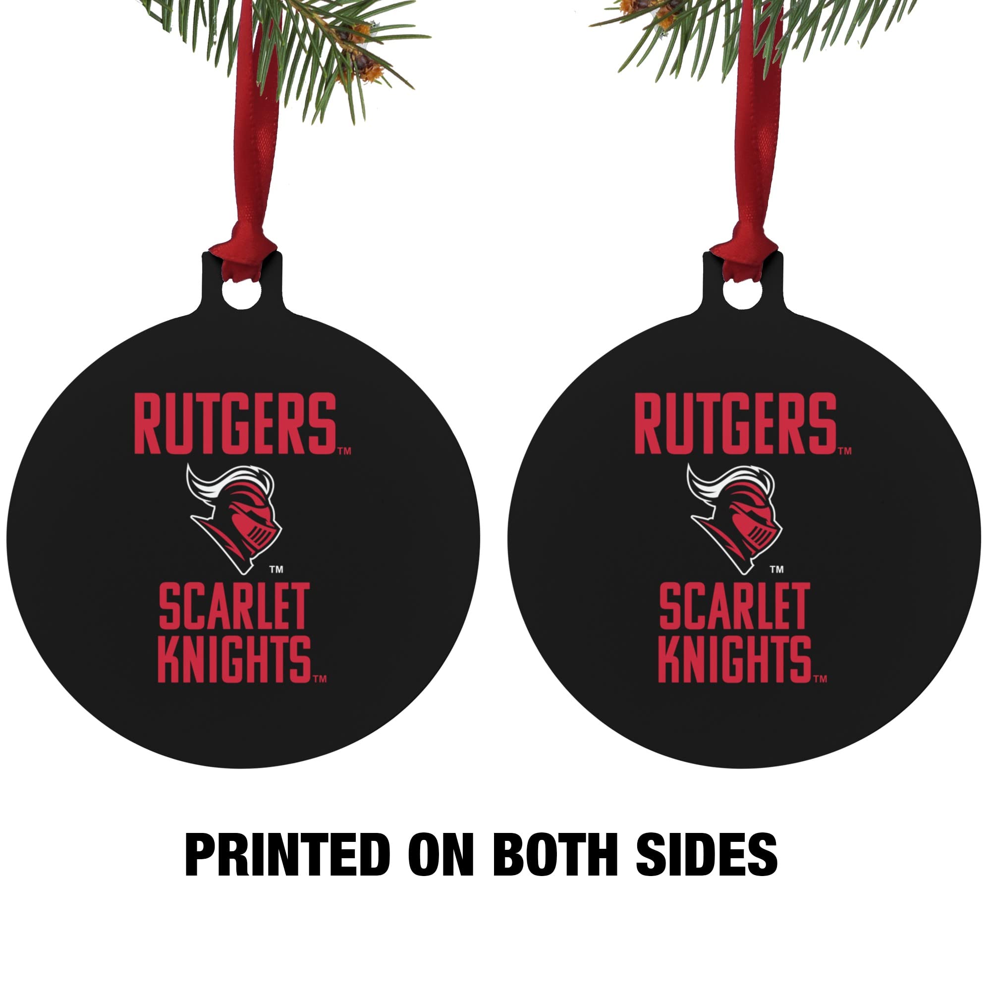 GRAPHICS & MORE Rutgers University Scarlet Knights Aluminum Holiday Christmas Tree Ornament - 3.0