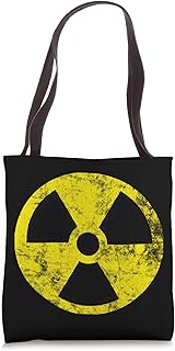 Nuclear Radiation Hazard Warning Fallout Symbol Sign Caution Tote Bag