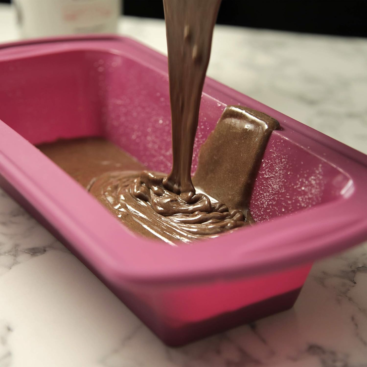 Elbee Home Silicone Loaf Pan Set, 2 Cup Mini Bread Pans, Steel Rim