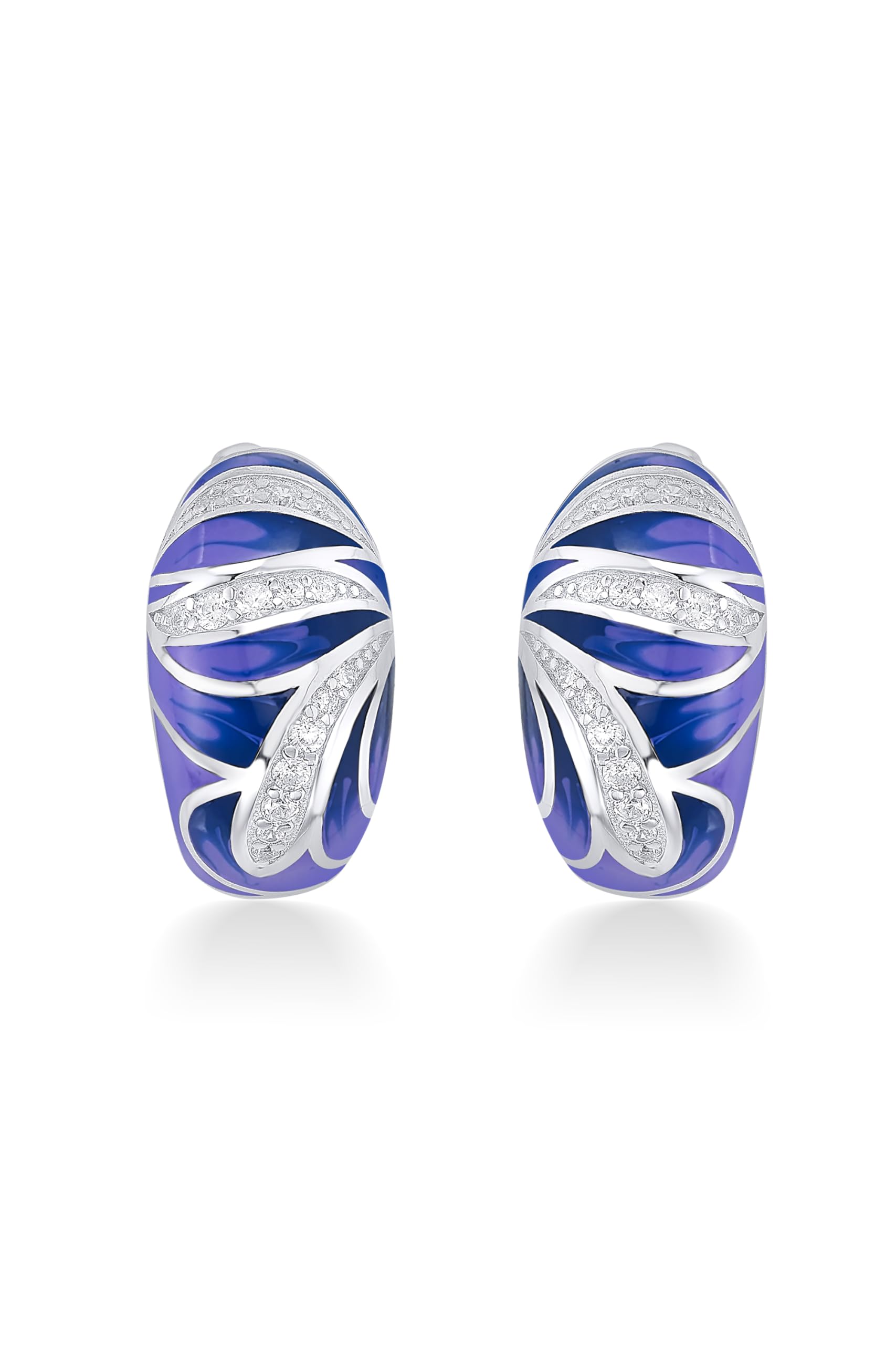 Nipura Sterling Silver Enamel Bali Hoop Earrings for Women | Beautiful Crafted Enamel Earrings | Elegant Silver Jewellery | Versatile Hoop Earrings for Women | Ideal Gift for Women and Girls (B0DCGLXFQL) Amazon Price History, Amazon Price Tracker