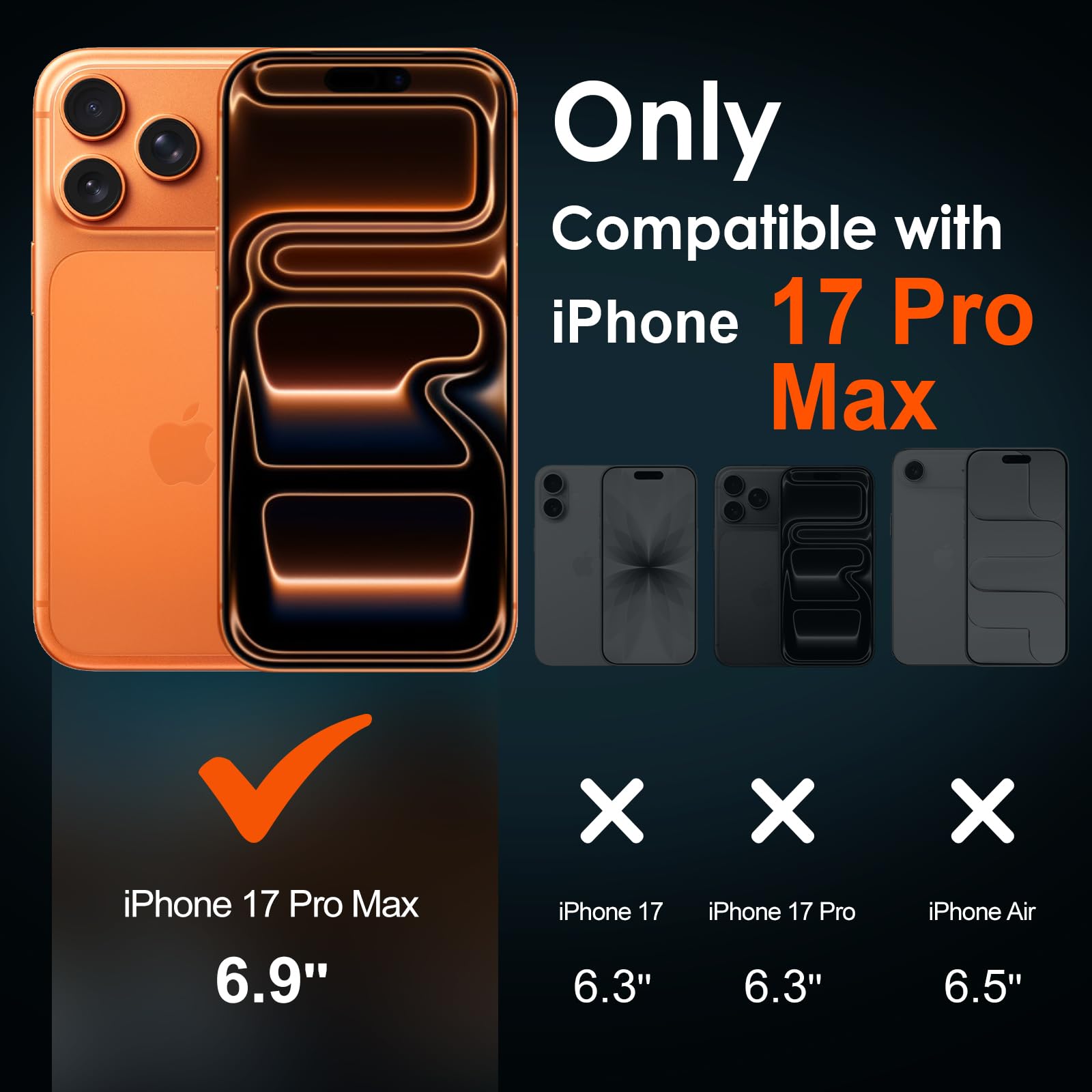iVoler 2 Pezzi Pellicola Vetro Temperato per iPhone 17 Pro Max 6.9 Pollici, con Strumenti di Installazione, Pellicola Prottetiva Anti Graffio, Durezza 9H, HD Trasparente, Senza Bolle