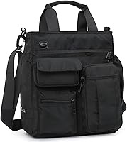 Vista 1 de Mens Messenger Bag Laptop Shoulder Bag Computer Work Office Bag Waterproof Briefcases for Travel Work Negro