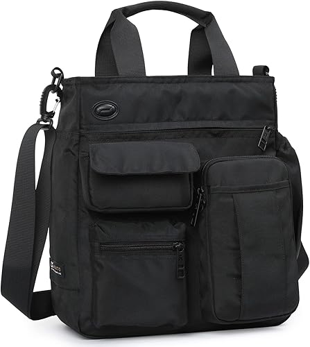 Bolsa de mensajero para hombre, bolso de hombro para computadora portátil, bolsa de trabajo para oficina, maletines impermeables para viajes de
