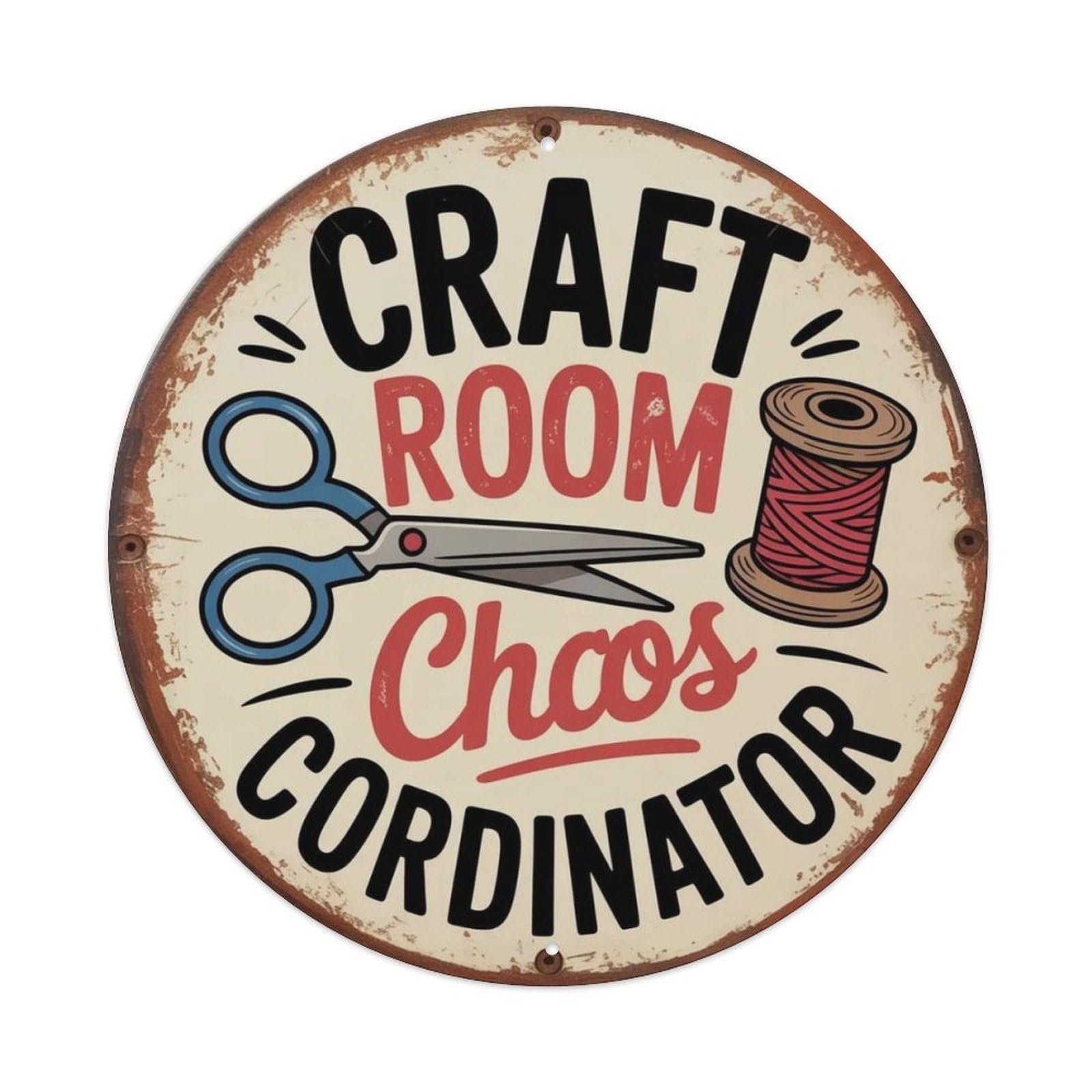Craft Room Metal Tin Sign Plaque