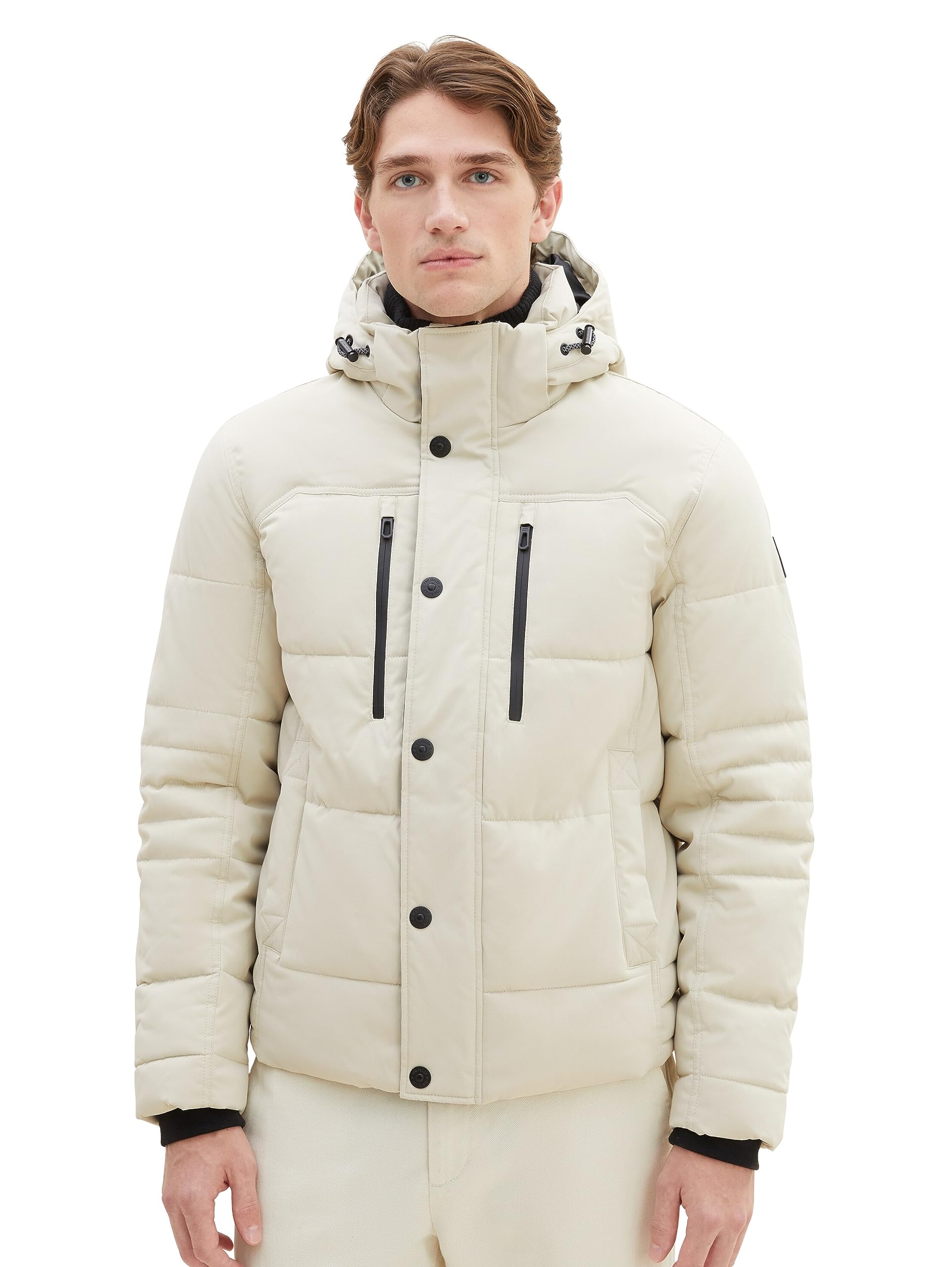 TOM TAILOR Herren 1038935 Winterjacke mit abnehmbarer Kapuze (1er Pack)