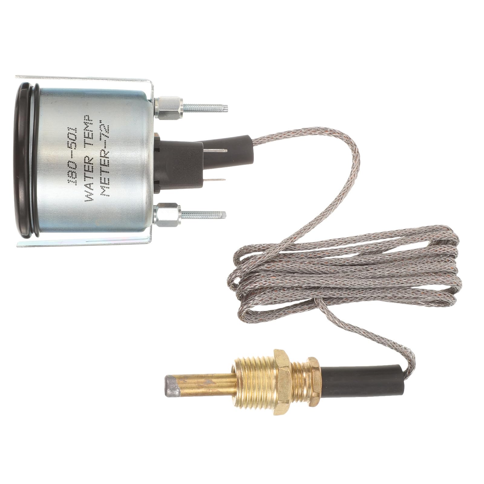 Misuratore da 2 Pollici 52mm di Acqua Meccanico con Doppia Scala in Metallo e Abs per Auto e Veicoli, per Riparazioni Fai-da-te