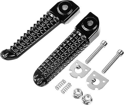 Hdmt Yamaha Motos Reposapiés Trasero Estriberas Para Yamaha YZF R1 2002-2014 y Yamaha YZF R6 2003-2017 Negro