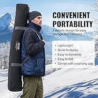 Vista 6 de VEVOR Portable Pop-Up Tent, 1-8 Person Insulated Shelter, Large Fishing Area, Hub-Style Shanty for Winter Fishing, Waterproof Oxford Ice Cube with