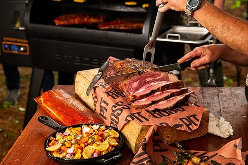 Miniatura 6 de Pit Boss Grills Soft Touch - Juego de herramientas de 3 piezas, acero inoxidable y Pit Boss Soft Touch BBQ Tenedor