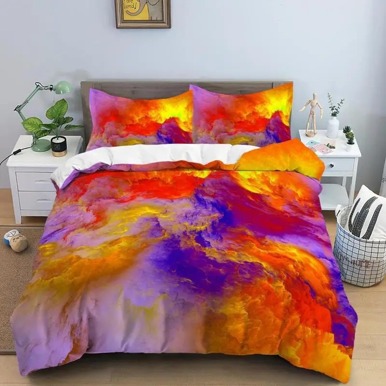 Housse de couette nuage ciel pour illuminer la chambre des filles et créer un cocon douillet